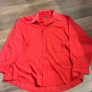 Enrico Long sleeve shirt red color no tag used great condition.